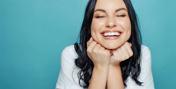 Lady smiles radiantly